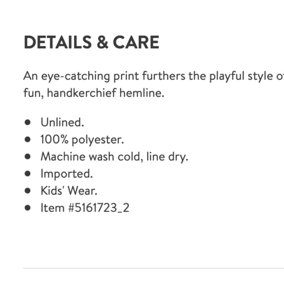 Handkerchief Dress from Nordstroms Girls Soprano - Picture 15 of 15